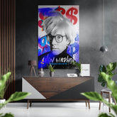 Andy Warhol Brushed Aluminum Dibond Wall Art.